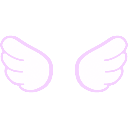 ♡ Cute Glowing Chibi Angel Wings Purple