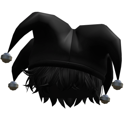 Jester Hat w/ Messy Curly Grunge Hair thumbnail