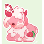 Strawberry Cows are my friends