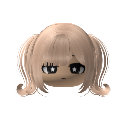 Short Y2K Cute Blonde Bob Vkei w Face Girl Roblox item