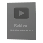 PLACA DE 100K YOUTUBE SUBS