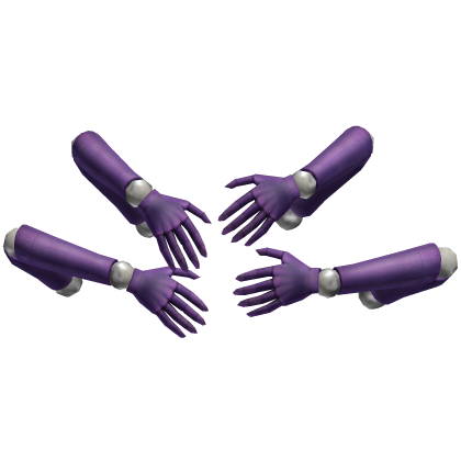 Purple Halloween Doll Arms