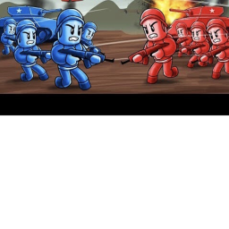 red v blue