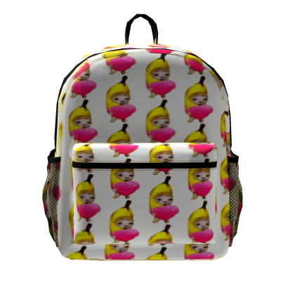 heart banana cat backpack
