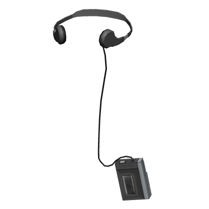 Grey headphones + walkman 