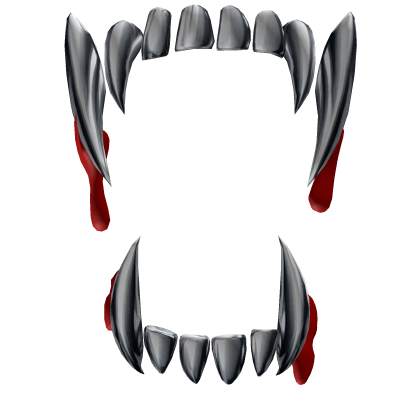 Halloween Vampire Silver Fangs Spikes Ketchup