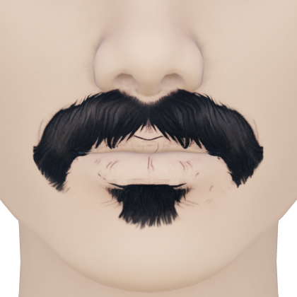 Macho Mustache Lips Roblox catalog item