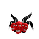 Red skull Horn
