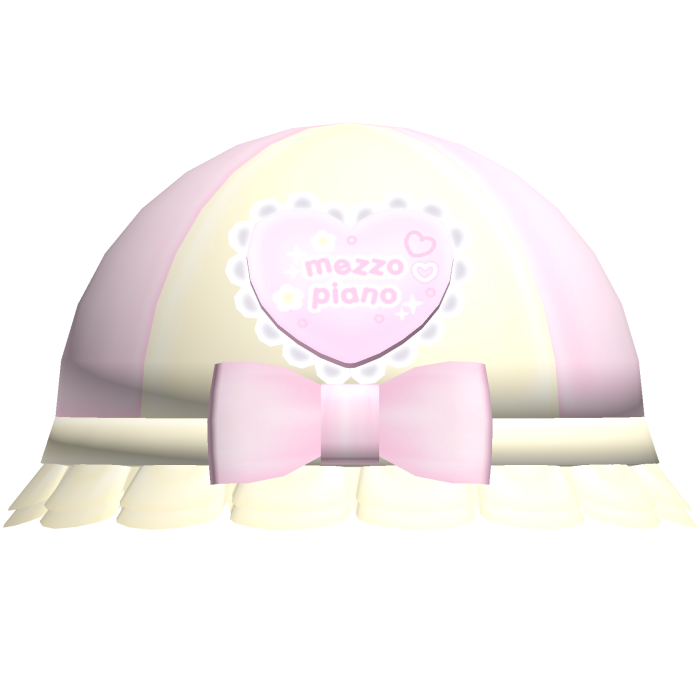Pastel Pink Yellow Cutecore Mezzo Piano Bucket Hat