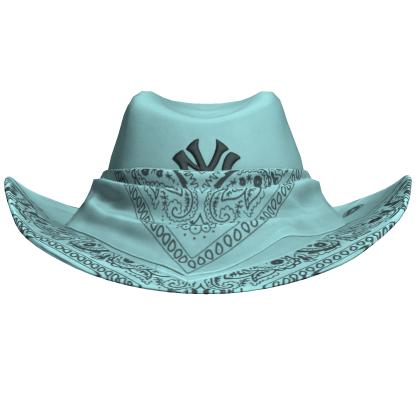 Sky Blue NYC Bandana Cowboy Hat