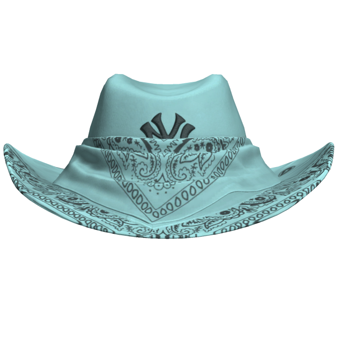 Sky Blue NYC Bandana Cowboy Hat