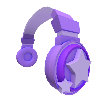 Roblox Item Halloween Purple Star Headphones