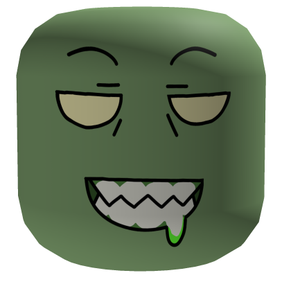 Chill Zombie Face [Moss Green]  Roblox item