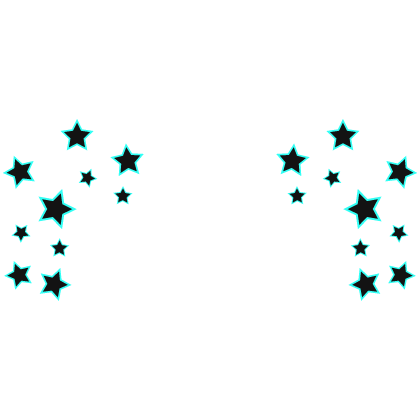 Cartoony Cyan Star Aura Roblox item