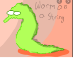 Mr.Wiggles worms on a string