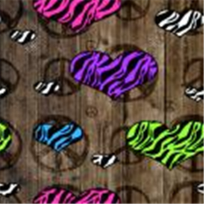 Wood Zebra Hearts Roblox decal