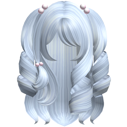 Cute Long Princess Curls In Sky Blue Roblox item