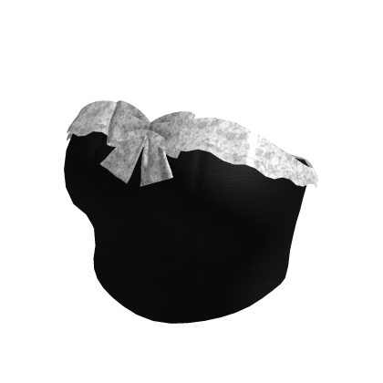 Black and White Cute Bow Coquett Crop Top