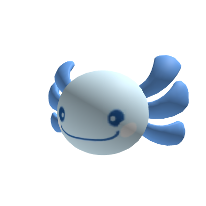 Blue Axolotl Head