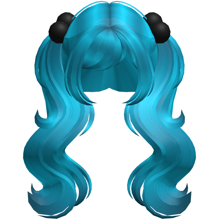 ♡ adorable huge princess pigtails (cyan)