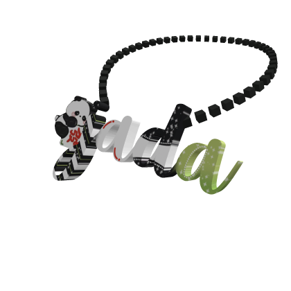 jada 3.0 grestal panda necklace /cupcaki Roblox item