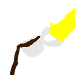 spilt coffee or tea