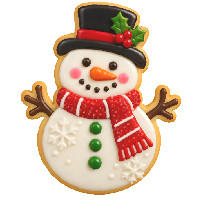 snowman cookie