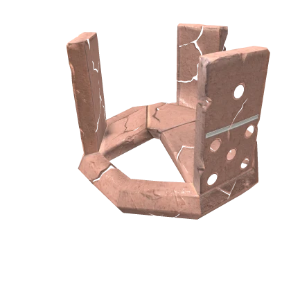 Pastel Pink Granite Fractured Domino Crown (Addon) | Roblox Item