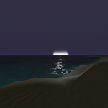 unusually foggy shore