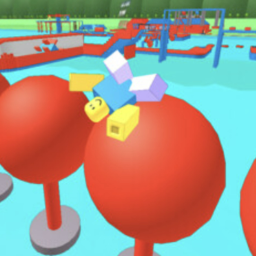 🔥EASY FUN OBSTACLE COURSE!!! [SLIDE AT END!!!]🔥