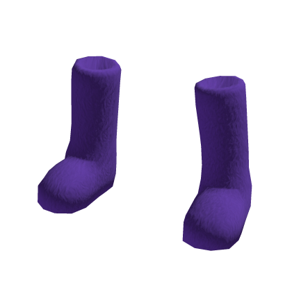 Y2K Fuzzy Purple Boots thumbnail