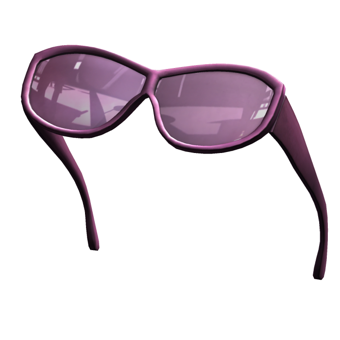Purple Sassy Oversized Raised Sunglasses