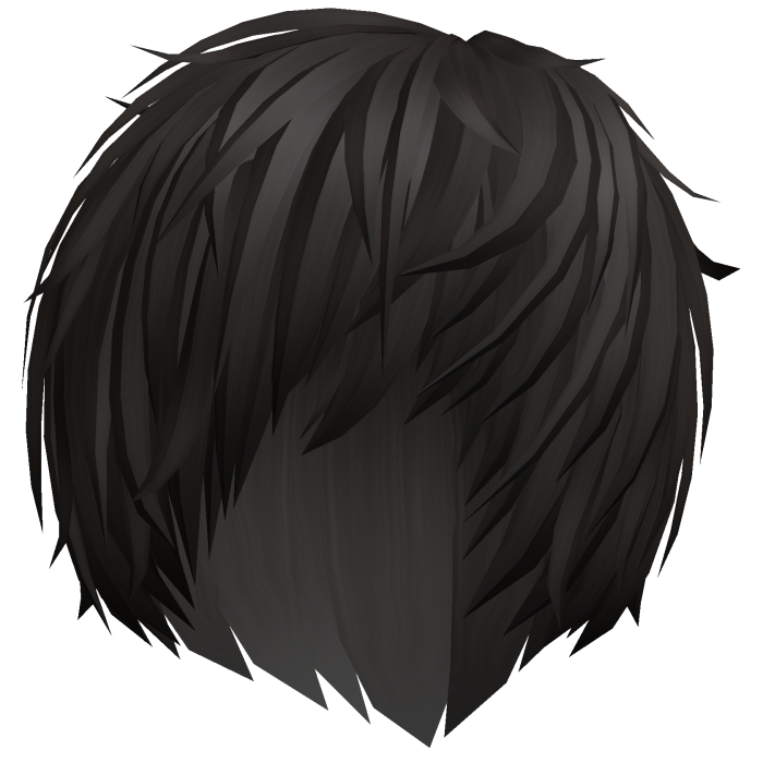 messy dark brown cute vampire emo anime boy hair