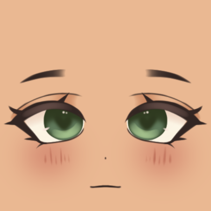 [🤍] Green Eyes Face Decal Roblox decal
