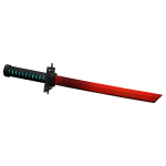 Crimson short ninja sword
