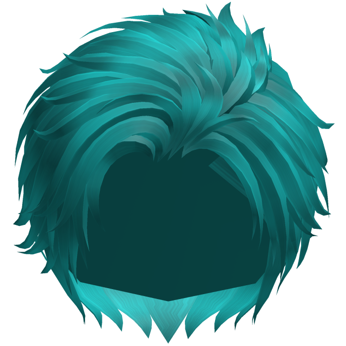 Teal Side Comb Over Anime Boy Hair