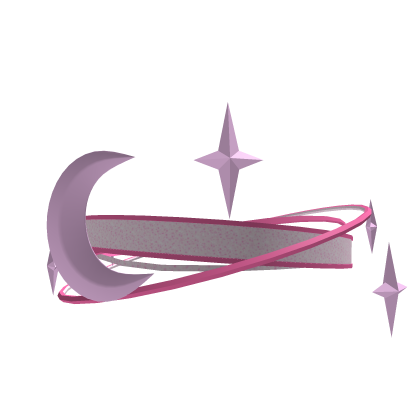 Celestial Moon Crown Halo | White & Pink