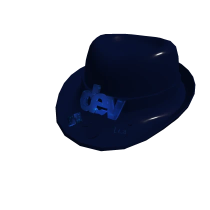 Blue Developer Fedora Roblox item render