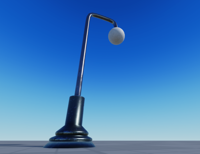 ArcLume Street Lamp – Soft Curved Urban Light preview 2