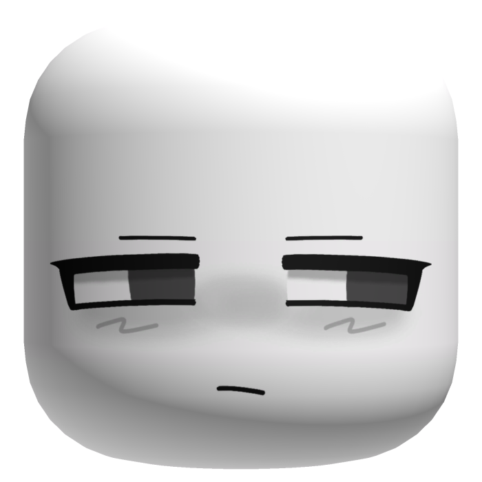 Cute Shy Face - White