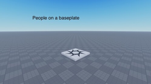 People on a baseplate