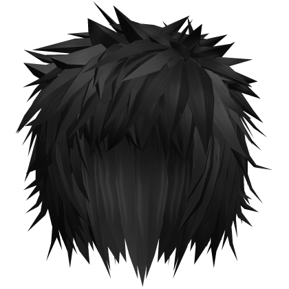 Black Scene Messy Spiky Emo Boy Hair