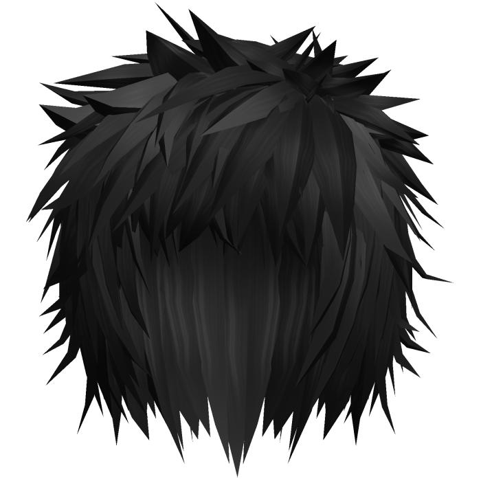 Black Scene Messy Spiky Emo Boy Hair