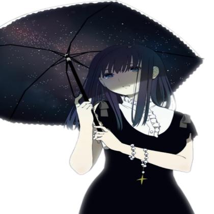 Anime Black umbrella Roblox decal