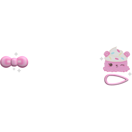 . ‿ ♡ cutesi pink sprinkle numnom  hairclip Roblox item