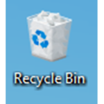 the recycling bin