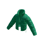 Green Emerald Gold Rush Puffer