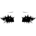 ۶ৎ kawaii doll 3d eyes with lashes