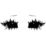 ۶ৎ kawaii doll 3d eyes with lashes