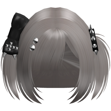 Emo Ash Brown Vkei Baby Pigtails /w Bow Roblox item